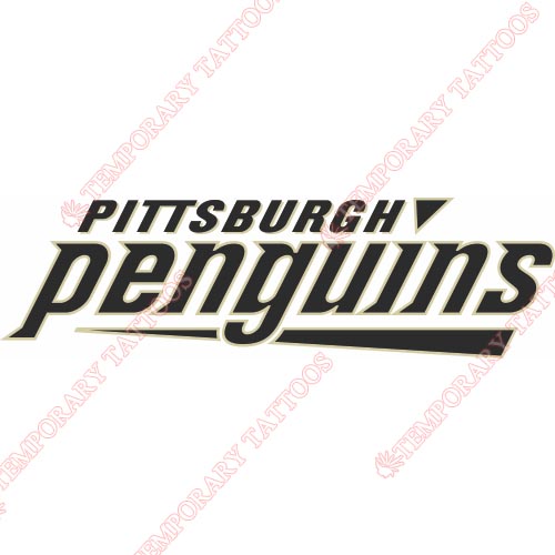 Pittsburgh Penguins Customize Temporary Tattoos Stickers NO.298